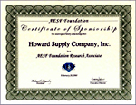 Certificate of Sponsorship