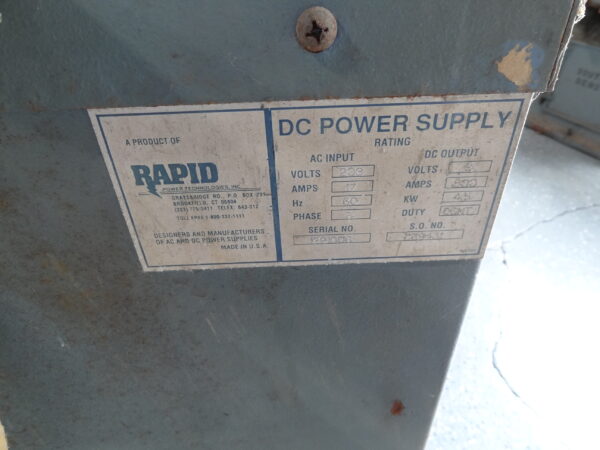 Rapid 500A 208/9V Rectifiers, Qty 5 - Image 12