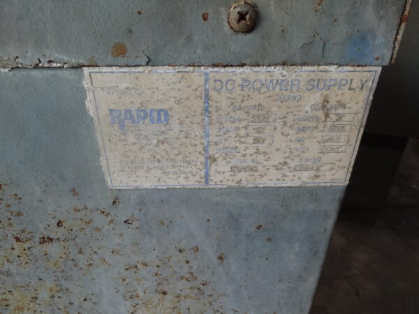 Rapid 500A 208/9V Rectifiers, Qty 5 - Image 7