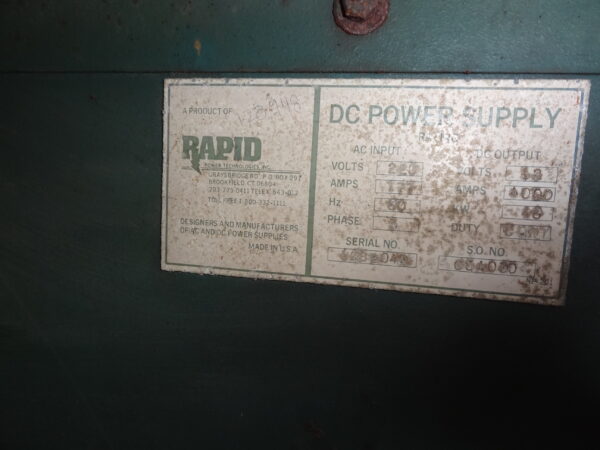 Rapid 4,000A 220/12V Rectifiers, Qty 2 - Image 5